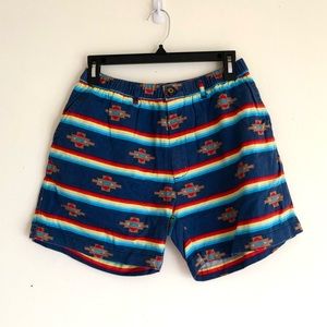 🎀5/$25 Men’s Chubbies colorful geometric southwestern print shorts size L